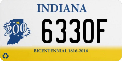 IN license plate 633OF