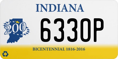 IN license plate 633OP