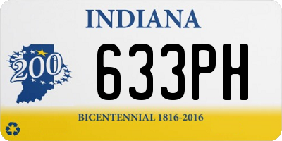 IN license plate 633PH