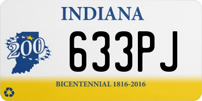 IN license plate 633PJ