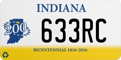 IN license plate 633RC