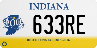 IN license plate 633RE