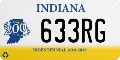 IN license plate 633RG