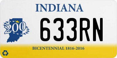 IN license plate 633RN