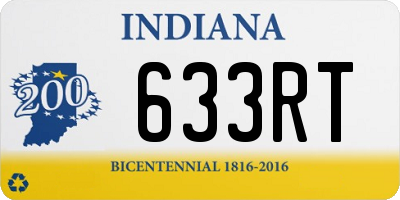 IN license plate 633RT