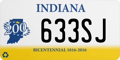 IN license plate 633SJ