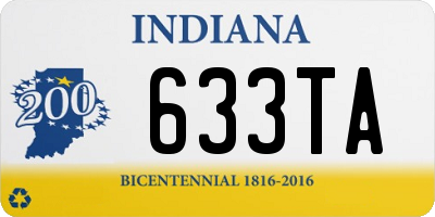 IN license plate 633TA