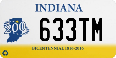 IN license plate 633TM