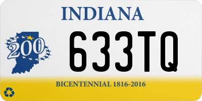 IN license plate 633TQ