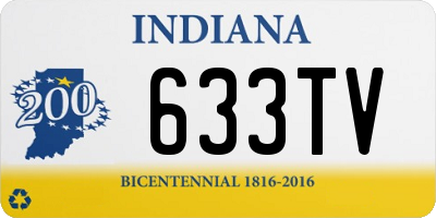 IN license plate 633TV