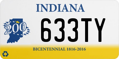 IN license plate 633TY