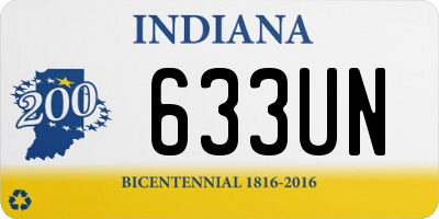 IN license plate 633UN