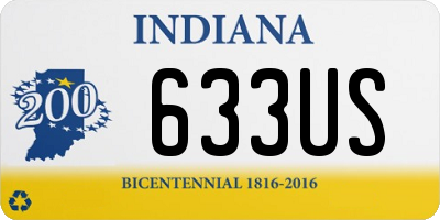 IN license plate 633US