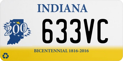 IN license plate 633VC