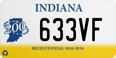 IN license plate 633VF