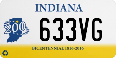 IN license plate 633VG