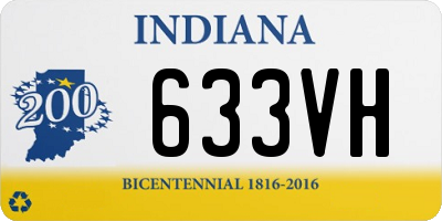 IN license plate 633VH