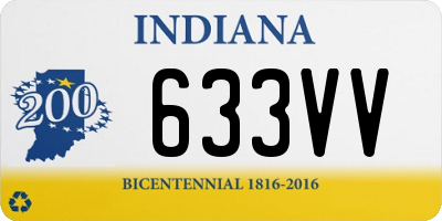 IN license plate 633VV