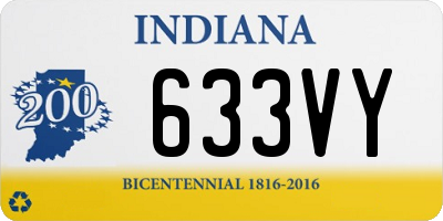IN license plate 633VY