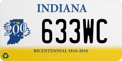 IN license plate 633WC