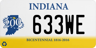 IN license plate 633WE