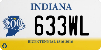 IN license plate 633WL