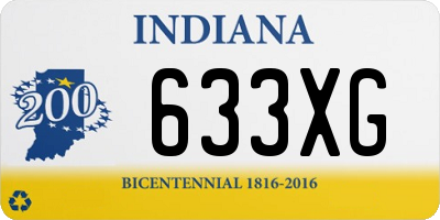 IN license plate 633XG