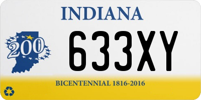 IN license plate 633XY