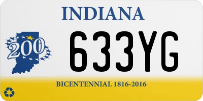 IN license plate 633YG