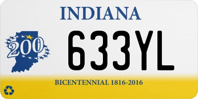 IN license plate 633YL