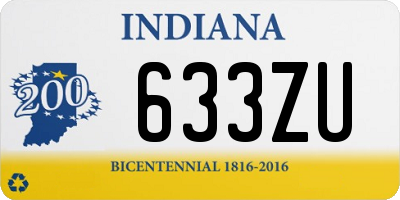 IN license plate 633ZU