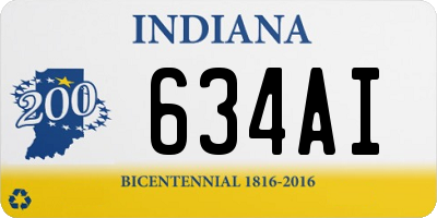 IN license plate 634AI