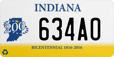 IN license plate 634AO