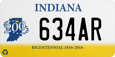 IN license plate 634AR
