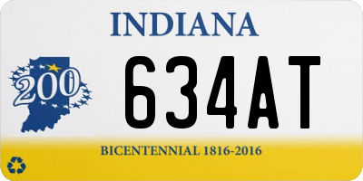 IN license plate 634AT