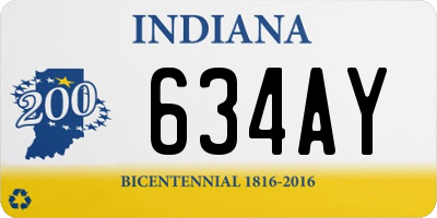IN license plate 634AY