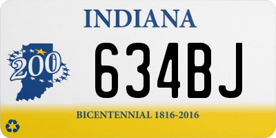 IN license plate 634BJ