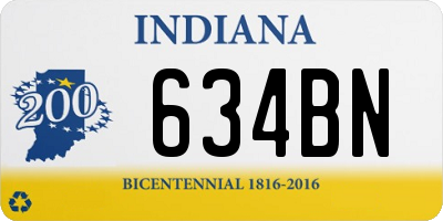 IN license plate 634BN