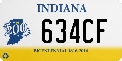 IN license plate 634CF