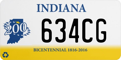 IN license plate 634CG