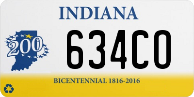 IN license plate 634CO