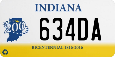 IN license plate 634DA