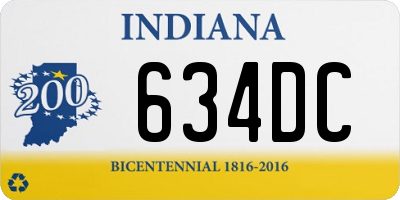 IN license plate 634DC