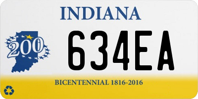 IN license plate 634EA