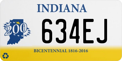 IN license plate 634EJ