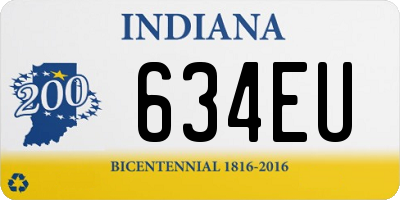 IN license plate 634EU