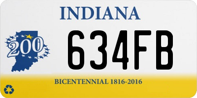 IN license plate 634FB