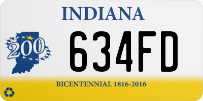 IN license plate 634FD