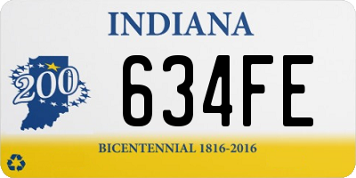 IN license plate 634FE