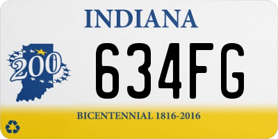 IN license plate 634FG